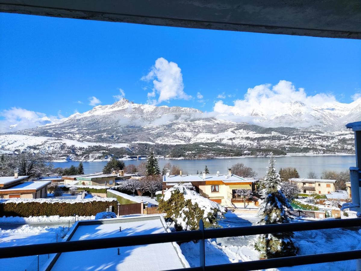 Studio Vue Sur Lac Et Montagne Savines Kültér fotó