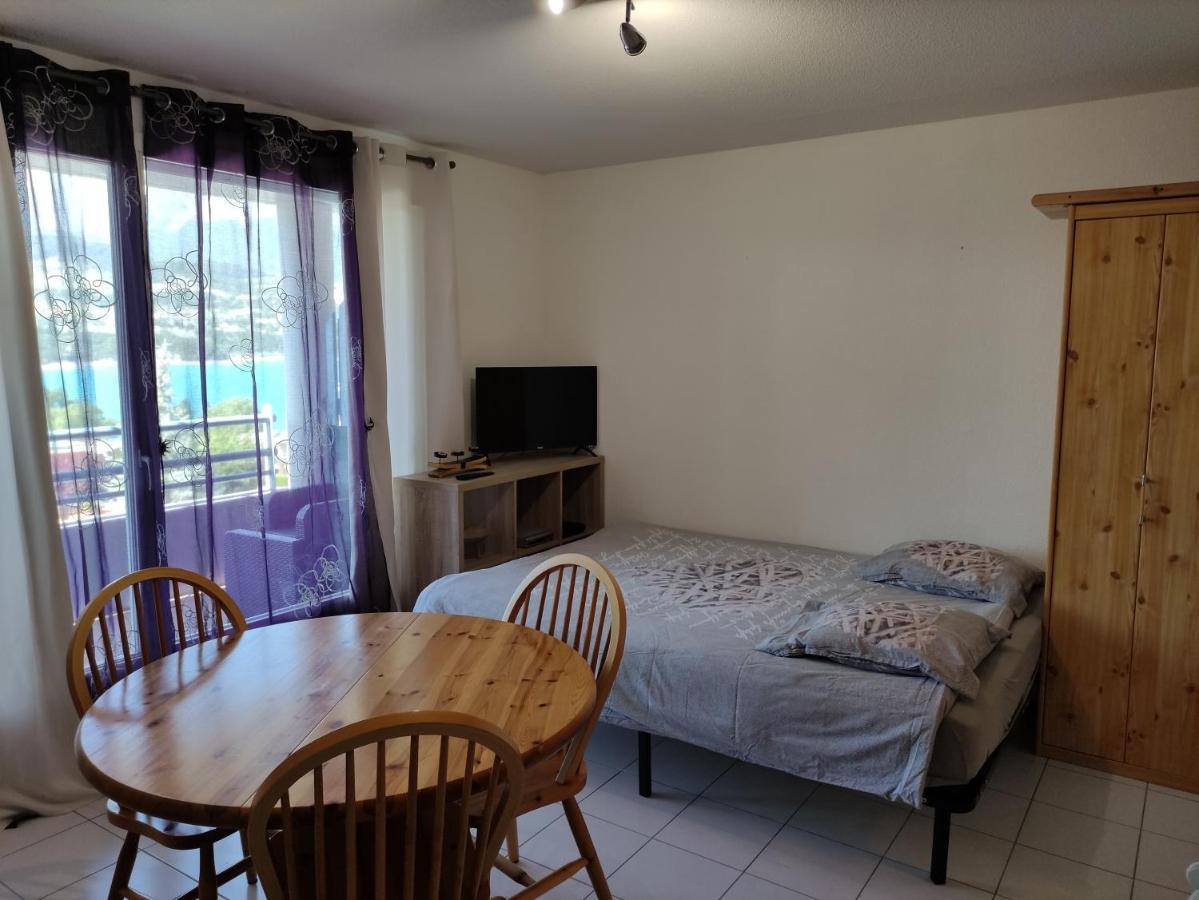 Studio Vue Sur Lac Et Montagne Savines Kültér fotó